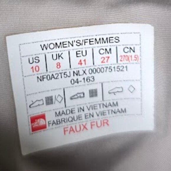 The North Face Thermoball Microbaffle Bootie II Women's Size 10 - Picture 13 of 13